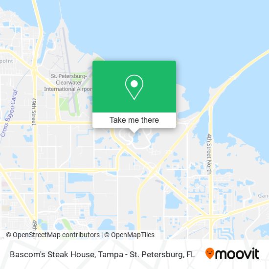 Bascom's Steak House map