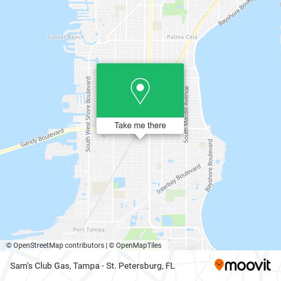 Sam's Club Gas map