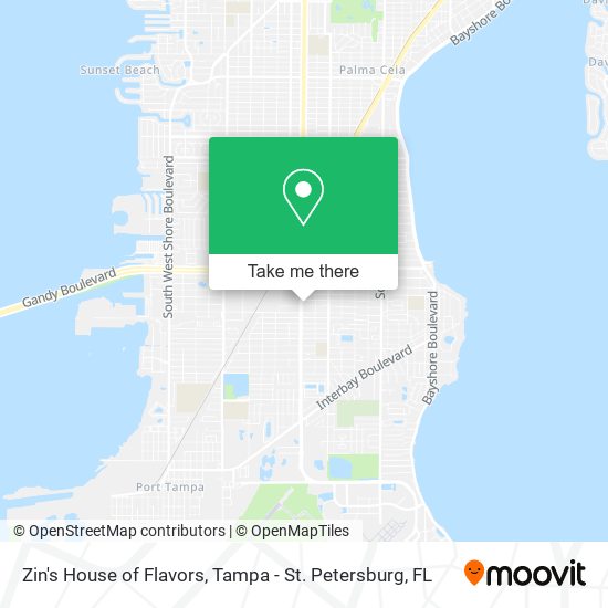 Zin's House of Flavors map