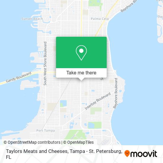 Taylors Meats and Cheeses map