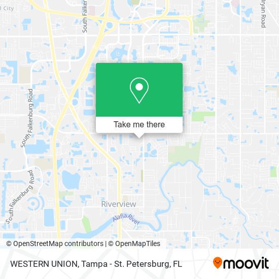 WESTERN UNION map