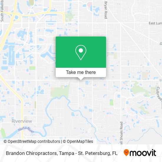 Mapa de Brandon Chiropractors
