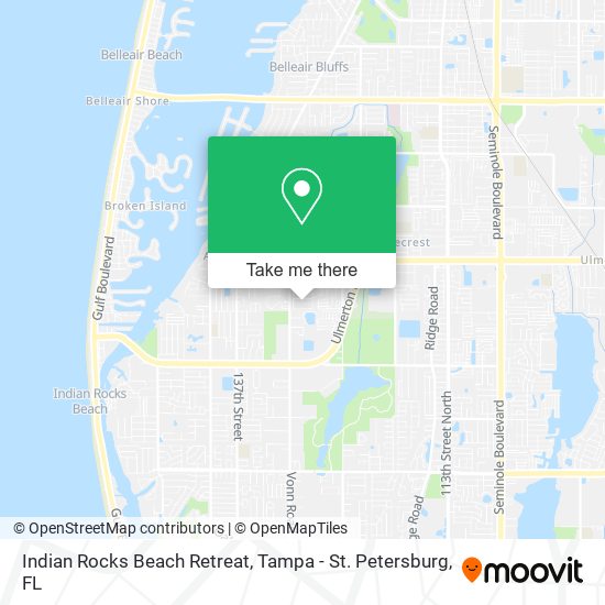 Mapa de Indian Rocks Beach Retreat