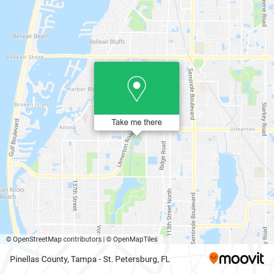 Pinellas County map