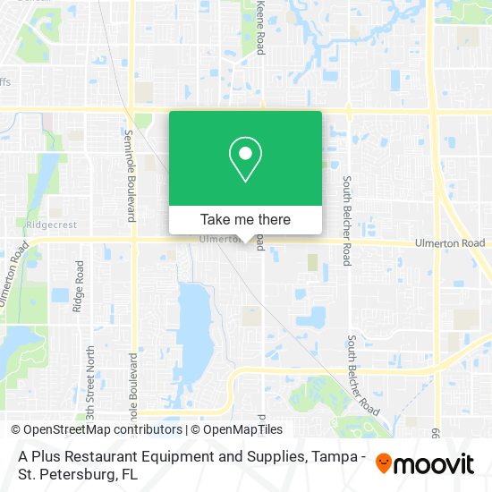 A Plus Restaurant Equipment and Supplies map