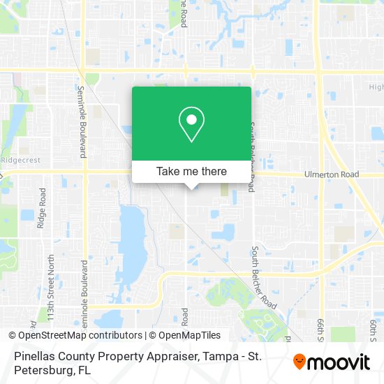 Pinellas County Property Appraiser map