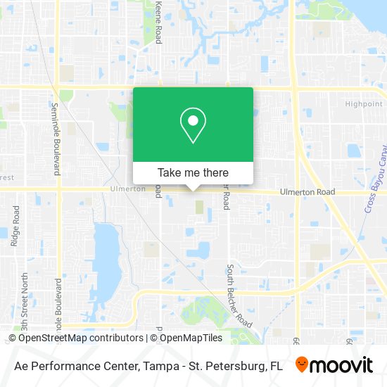 Ae Performance Center map