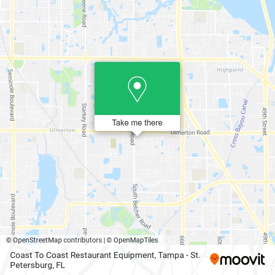 Mapa de Coast To Coast Restaurant Equipment