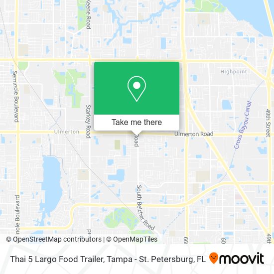 Mapa de Thai 5 Largo Food Trailer