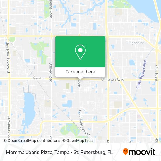 Momma Joan's Pizza map