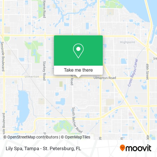 Mapa de Lily Spa