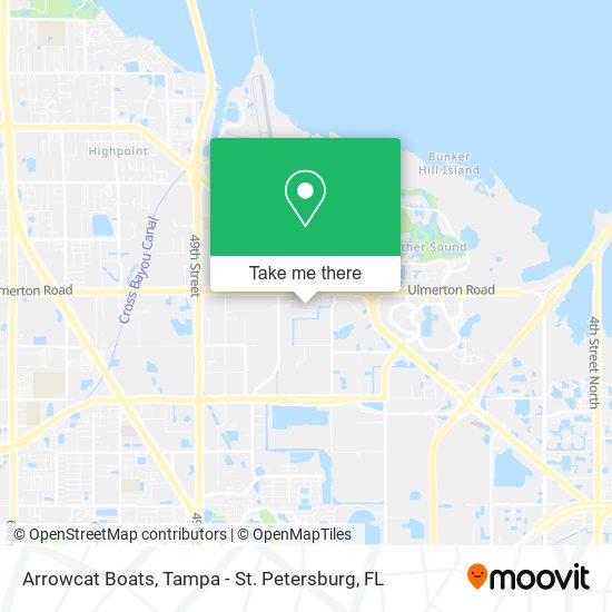 Arrowcat Boats map