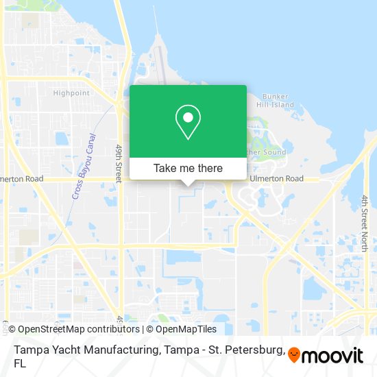 Mapa de Tampa Yacht Manufacturing