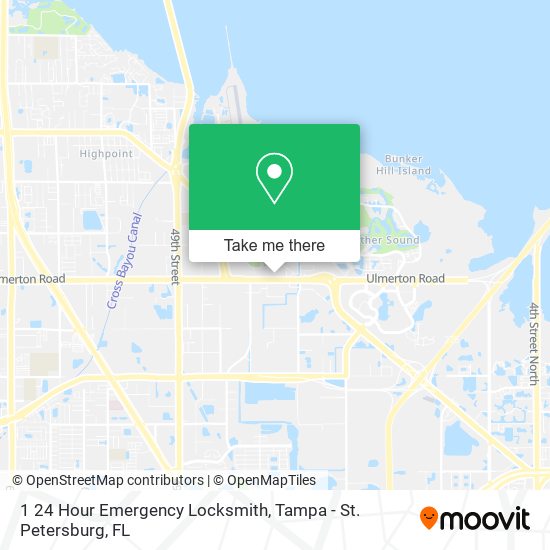 Mapa de 1 24 Hour Emergency Locksmith