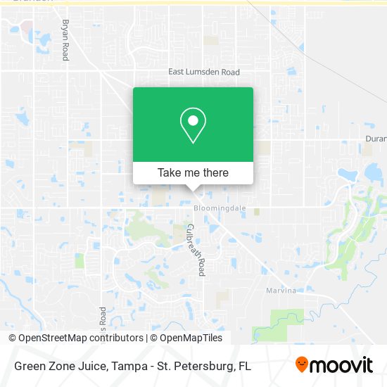 Green Zone Juice map