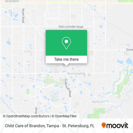 Mapa de Child Care of Brandon
