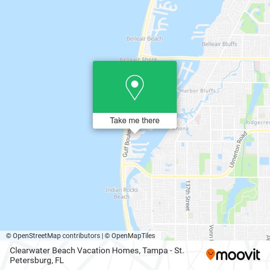 Mapa de Clearwater Beach Vacation Homes