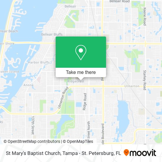 St Mary's Baptist Church map