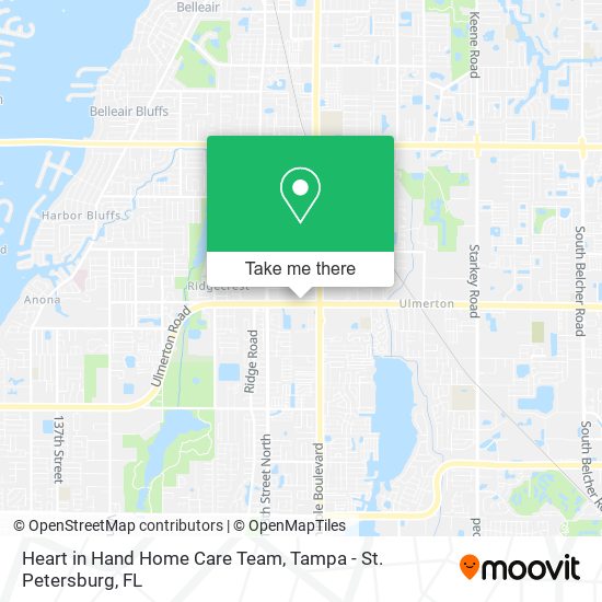Heart in Hand Home Care Team map