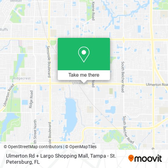 Ulmerton Rd + Largo Shopping Mall map
