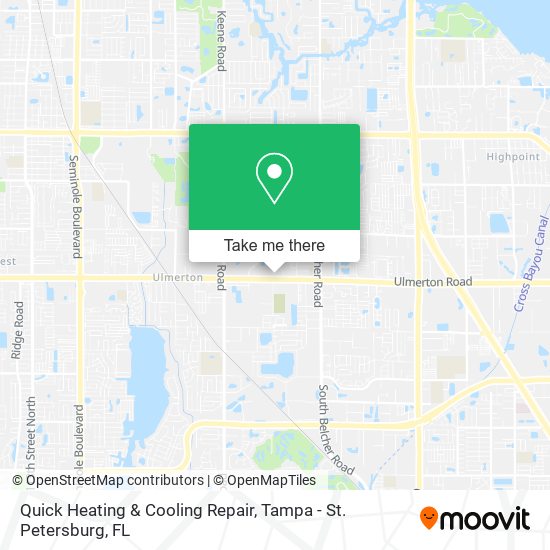 Quick Heating & Cooling Repair map