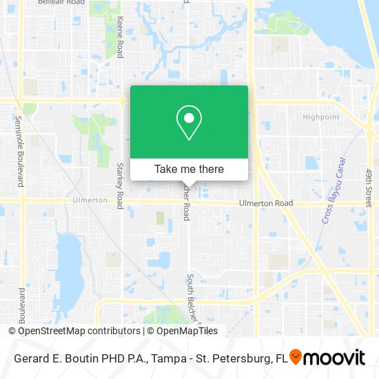 Gerard E. Boutin PHD P.A. map