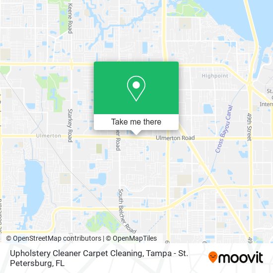 Mapa de Upholstery Cleaner Carpet Cleaning