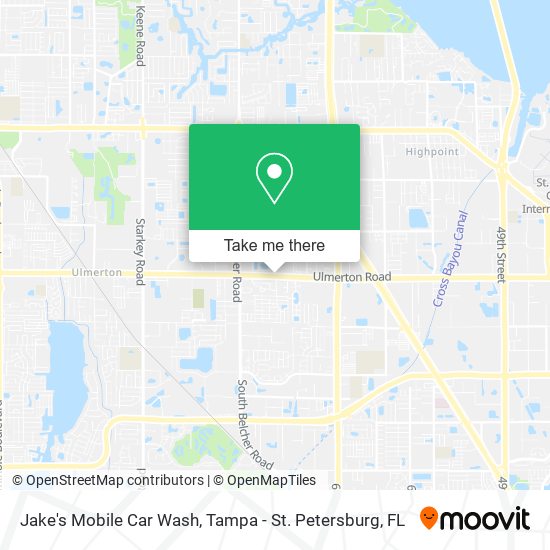 Jake's Mobile Car Wash map
