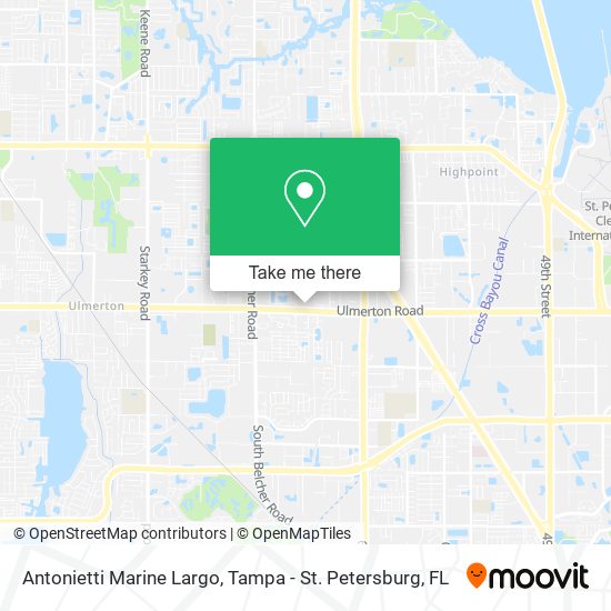 Antonietti Marine Largo map