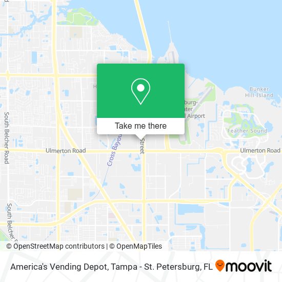 America's Vending Depot map