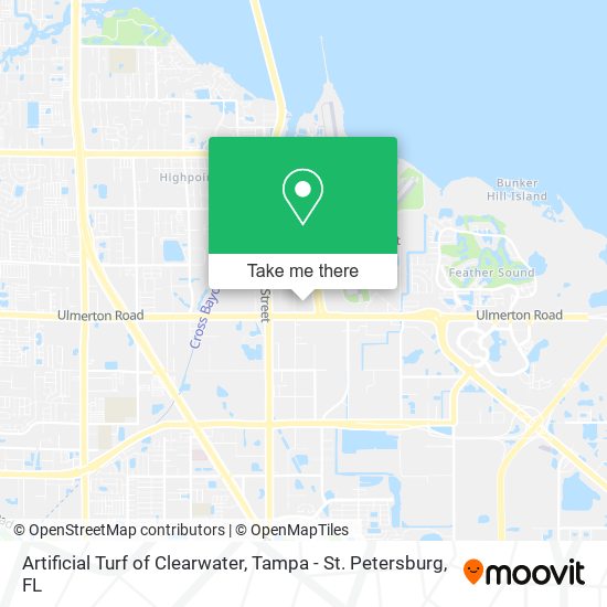 Artificial Turf of Clearwater map