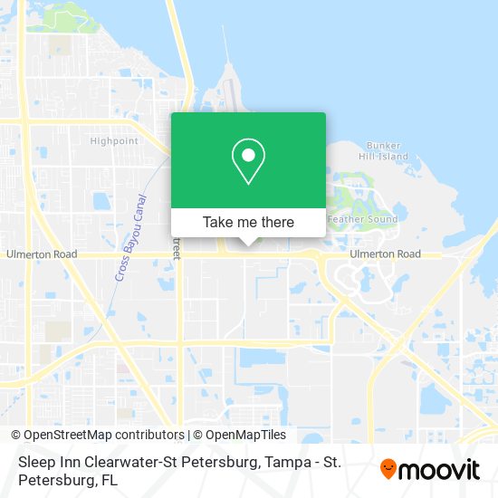 Sleep Inn Clearwater-St Petersburg map