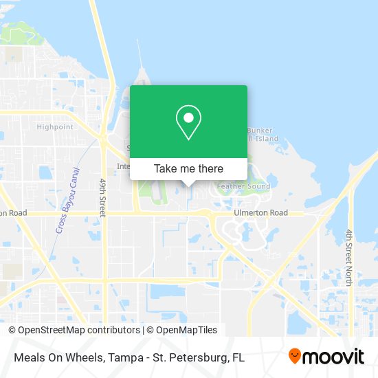 Mapa de Meals On Wheels