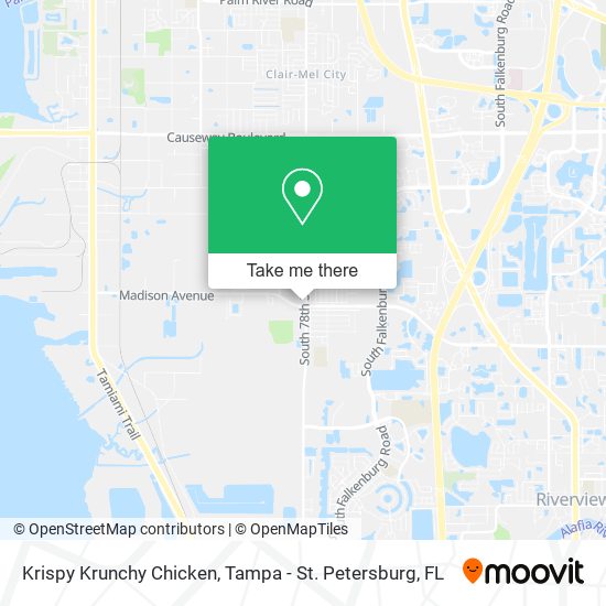 Krispy Krunchy Chicken map
