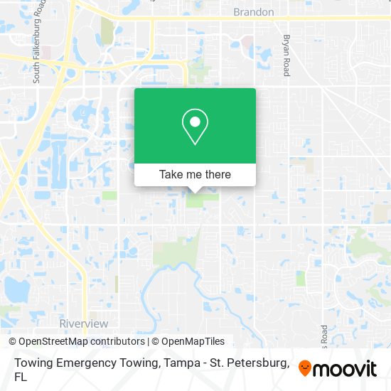 Towing Emergency Towing map