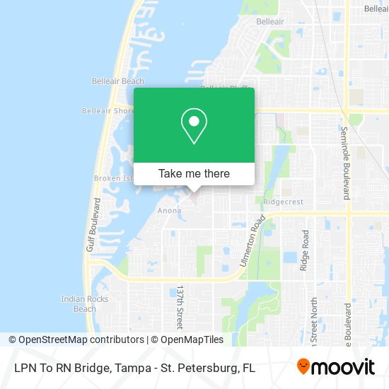 Mapa de LPN To RN Bridge