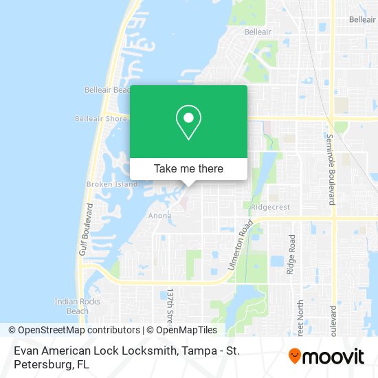 Evan American Lock Locksmith map