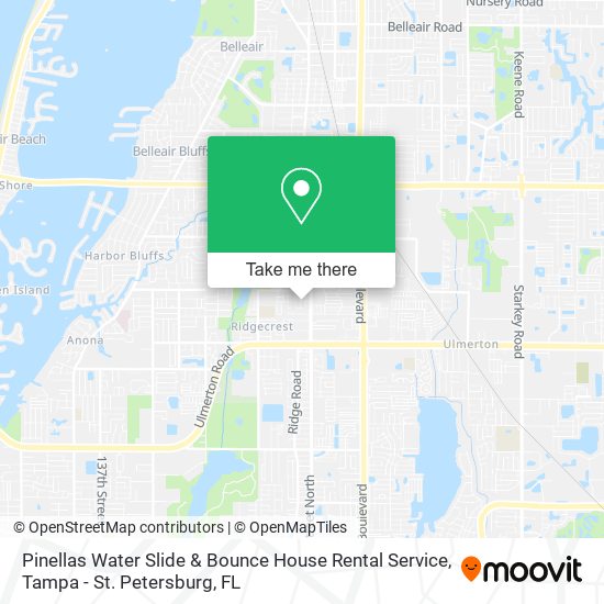 Pinellas Water Slide & Bounce House Rental Service map