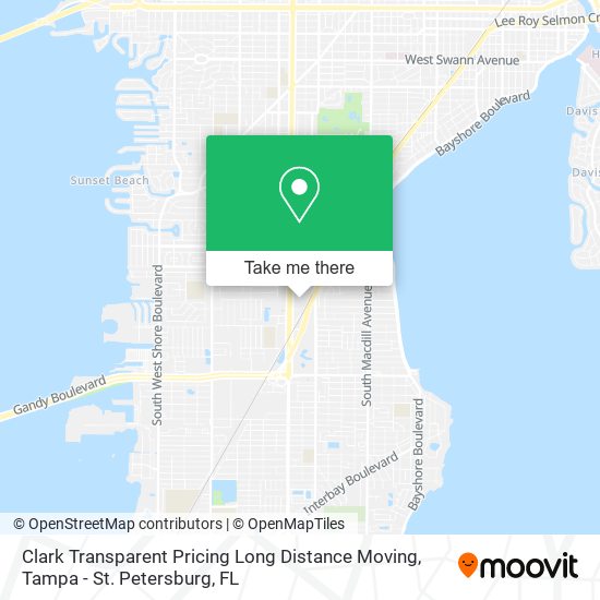 Mapa de Clark Transparent Pricing Long Distance Moving