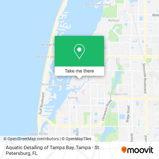 Mapa de Aquatic Detailing of Tampa Bay