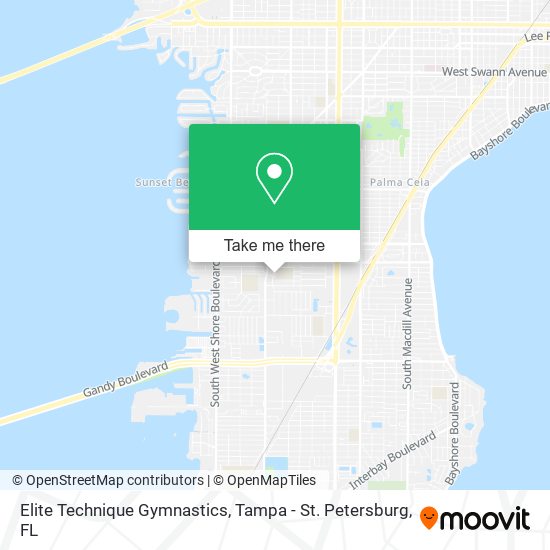 Elite Technique Gymnastics map