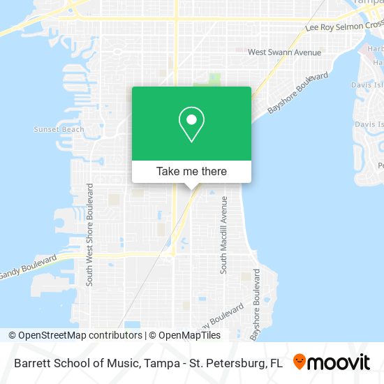 Mapa de Barrett School of Music