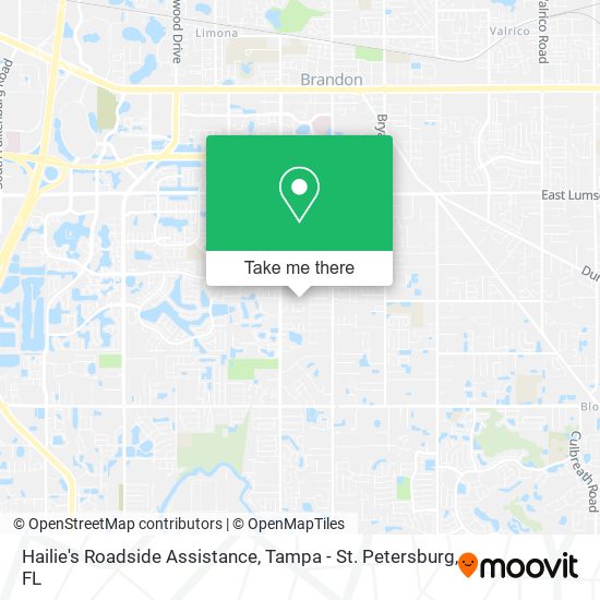 Hailie's Roadside Assistance map