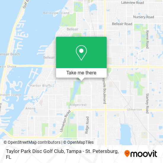 Taylor Park Disc Golf Club map
