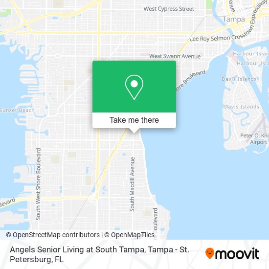 Mapa de Angels Senior Living at South Tampa