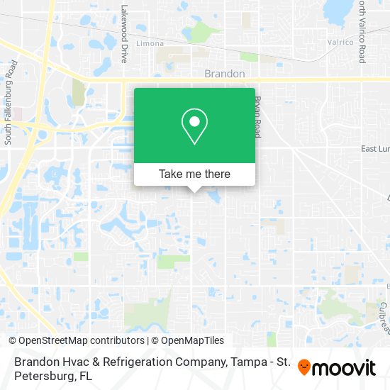 Brandon Hvac & Refrigeration Company map