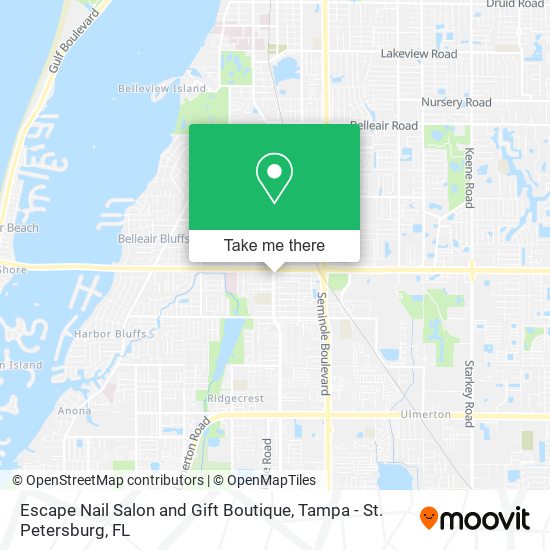 Escape Nail Salon and Gift Boutique map