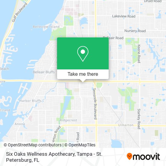 Six Oaks Wellness Apothecary map