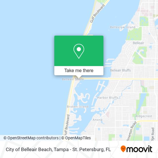 City of Belleair Beach map