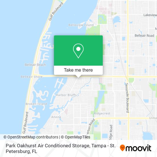 Park Oakhurst Air Conditioned Storage map
